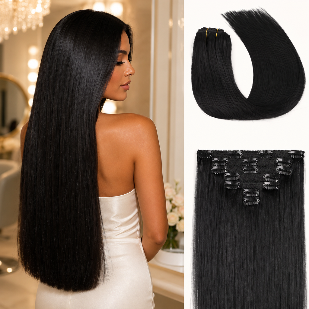 The Silk™ — Double Weft Clip-In Set