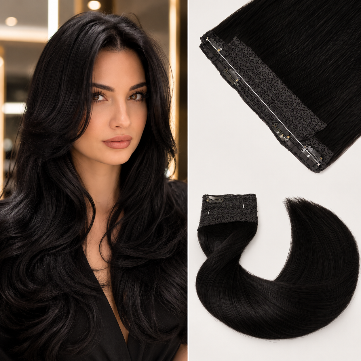 The Invisible™ — Wire-In Human Hair Extension