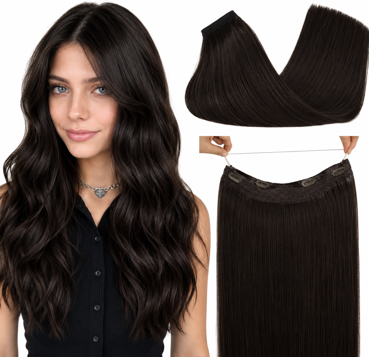 The Invisible™ — Wire-In Human Hair Extension
