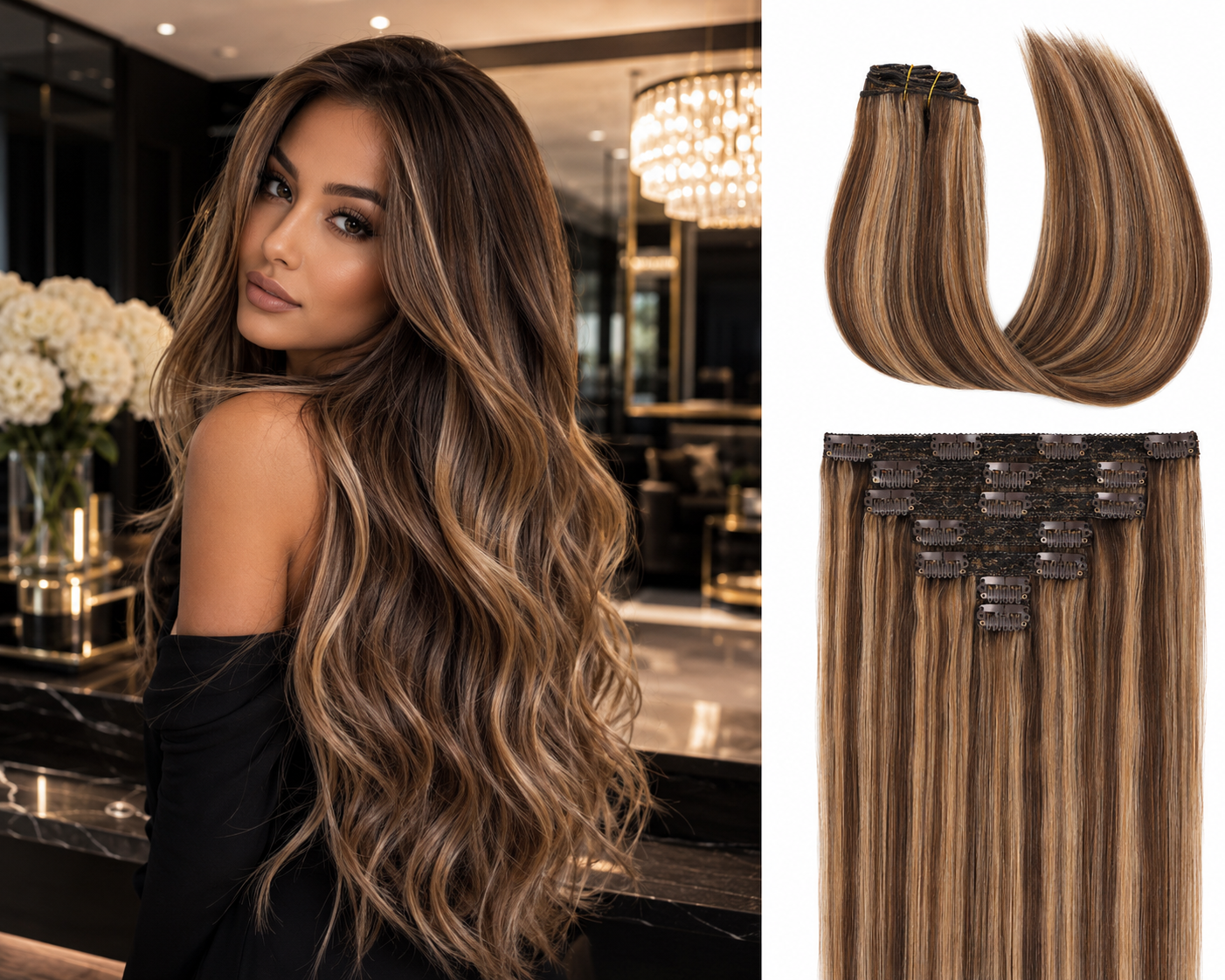 The Silk™ — Double Weft Clip-In Set