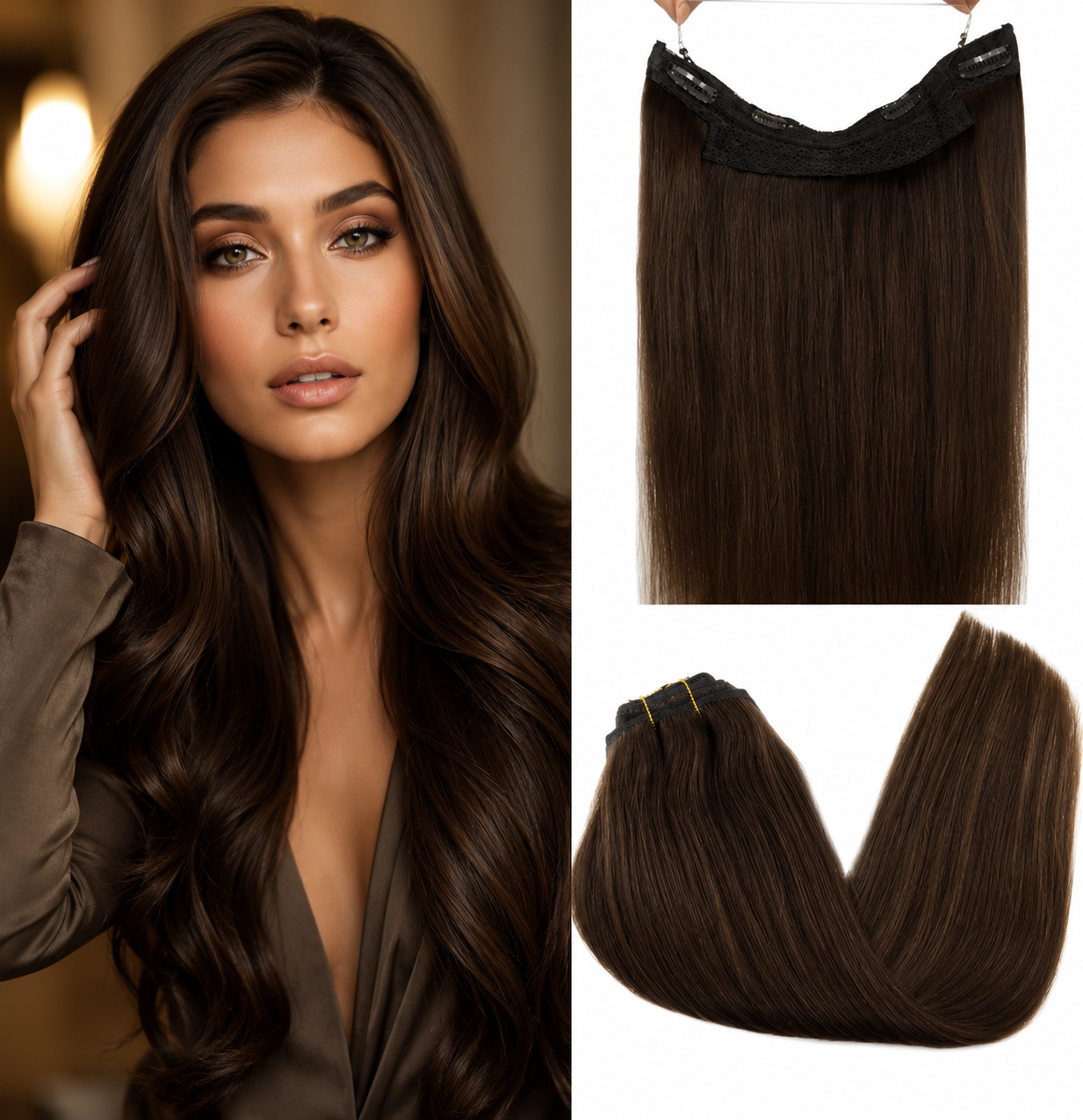 The Invisible™ — Wire-In Human Hair Extension