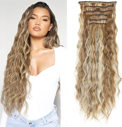 The Curl™ Glam -6-Piece Wavy Clip-In Set