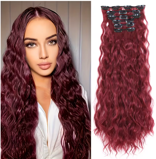 The Curl™ Glam -6-Piece Wavy Clip-In Set