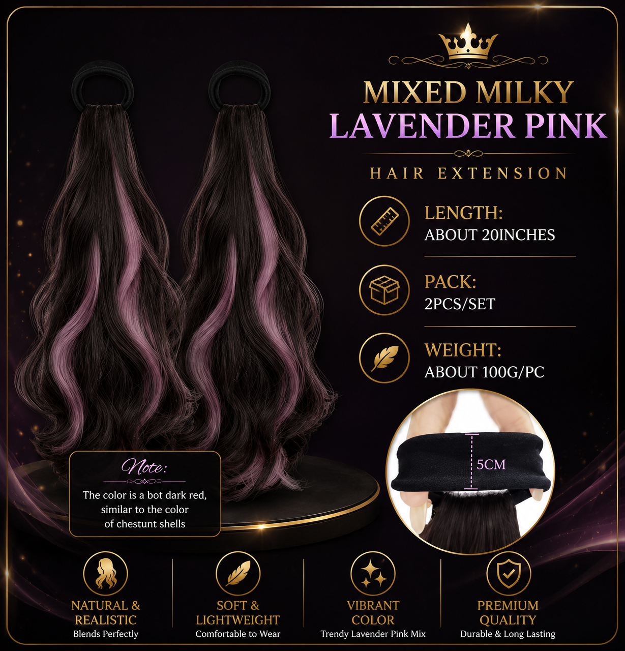 The Layered Pony™ — Heat-Resistant Ponytail