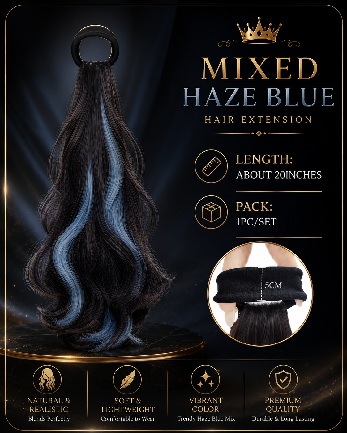 The Layered Pony™ — Heat-Resistant Ponytail