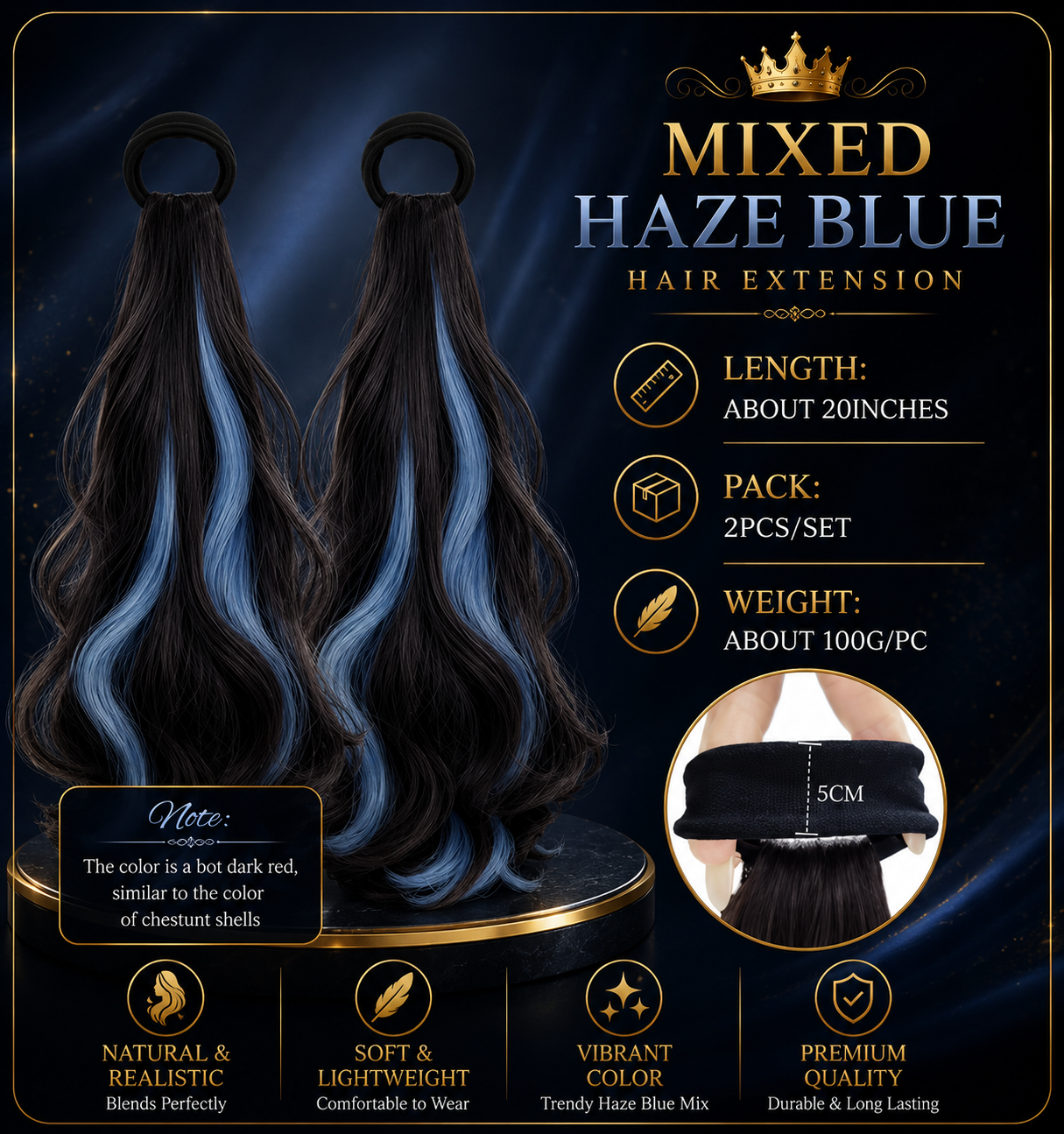 The Layered Pony™ — Heat-Resistant Ponytail