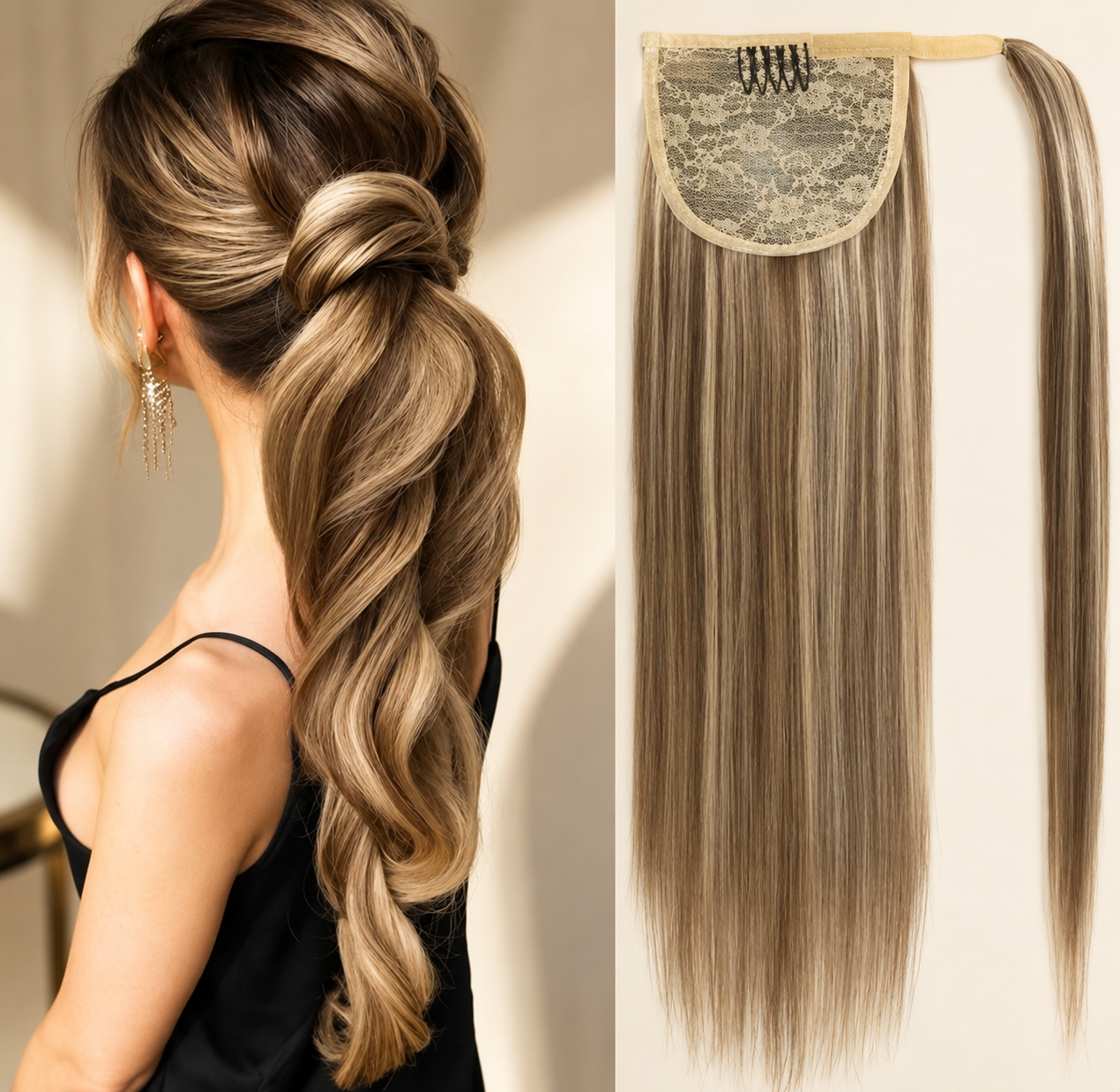 The Wrap Pony™ — Human Hair Ponytail