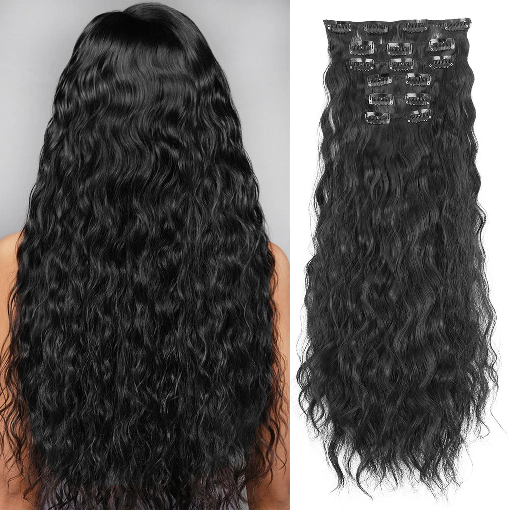 The Curl™ Glam -6-Piece Wavy Clip-In Set