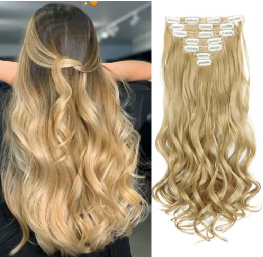 The Wave™ Set — 7-Piece Clip-In Extensions