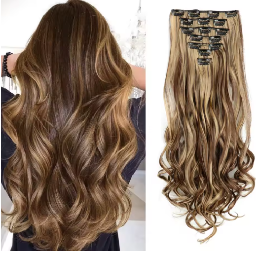 The Wave™ Set — 7-Piece Clip-In Extensions